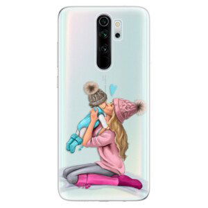 Odolné silikónové puzdro iSaprio - Kissing Mom - Blond and Boy - Xiaomi Redmi Note 8 Pro