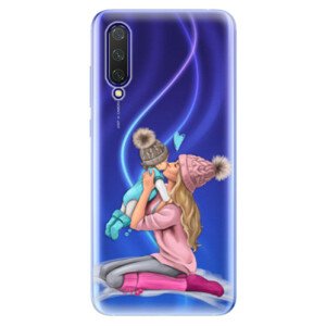 Odolné silikónové puzdro iSaprio - Kissing Mom - Blond and Boy - Xiaomi Mi 9 Lite