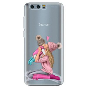 Plastové puzdro iSaprio - Kissing Mom - Blond and Girl - Huawei Honor 9