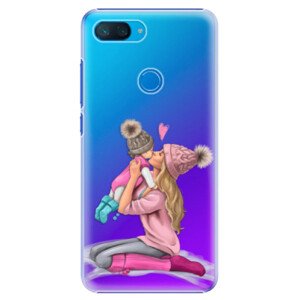 Plastové puzdro iSaprio - Kissing Mom - Blond and Girl - Xiaomi Mi 8 Lite