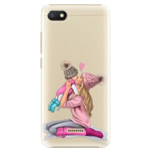 Plastové puzdro iSaprio - Kissing Mom - Blond and Girl - Xiaomi Redmi 6A