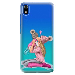 Plastové puzdro iSaprio - Kissing Mom - Blond and Girl - Xiaomi Redmi 7A