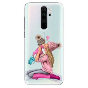 Plastové puzdro iSaprio - Kissing Mom - Blond and Girl - Xiaomi Redmi Note 8 Pro