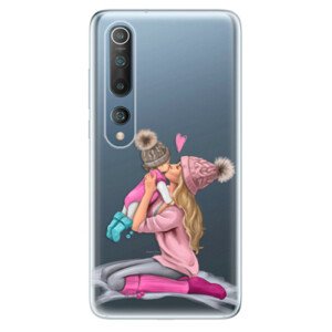 Odolné silikónové puzdro iSaprio - Kissing Mom - Blond and Girl - Xiaomi Mi 10 / Mi 10 Pro