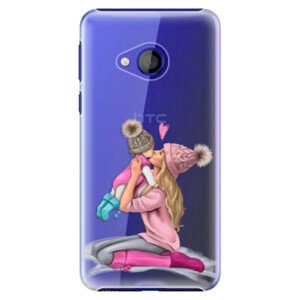 Plastové puzdro iSaprio - Kissing Mom - Blond and Girl - HTC U Play