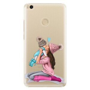 Plastové puzdro iSaprio - Kissing Mom - Brunette and Boy - Xiaomi Mi Max 2