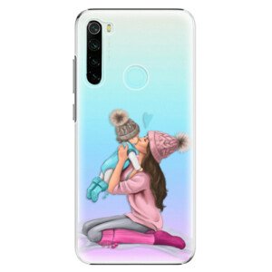 Plastové puzdro iSaprio - Kissing Mom - Brunette and Boy - Xiaomi Redmi Note 8