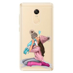 Plastové puzdro iSaprio - Kissing Mom - Brunette and Boy - Xiaomi Redmi Note 4X