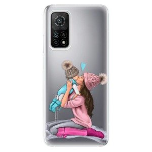 Odolné silikónové puzdro iSaprio - Kissing Mom - Brunette and Boy - Xiaomi Mi 10T / Mi 10T Pro