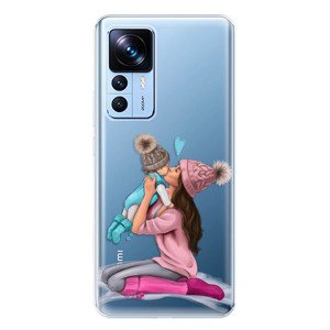 Odolné silikónové puzdro iSaprio - Kissing Mom - Brunette and Boy - Xiaomi 12T / 12T Pro