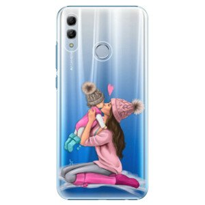 Plastové puzdro iSaprio - Kissing Mom - Brunette and Girl - Huawei Honor 10 Lite