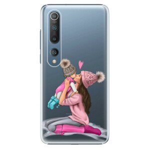 Plastové puzdro iSaprio - Kissing Mom - Brunette and Girl - Xiaomi Mi 10 / Mi 10 Pro