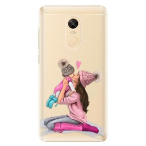 Plastové puzdro iSaprio - Kissing Mom - Brunette and Girl - Xiaomi Redmi Note 4X