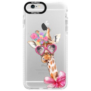 Silikónové púzdro Bumper iSaprio - Lady Giraffe - iPhone 6/6S