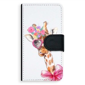 Univerzálne flipové puzdro iSaprio - Lady Giraffe - Flip M