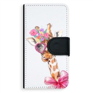 Univerzálne flipové puzdro iSaprio - Lady Giraffe - Flip S