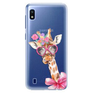 Plastové puzdro iSaprio - Lady Giraffe - Samsung Galaxy A10