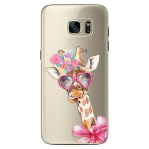 Plastové puzdro iSaprio - Lady Giraffe - Samsung Galaxy S7 Edge