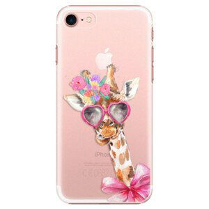 Plastové puzdro iSaprio - Lady Giraffe - iPhone 7