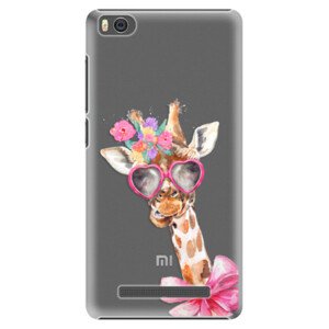 Plastové puzdro iSaprio - Lady Giraffe - Xiaomi Mi4C