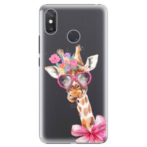 Plastové puzdro iSaprio - Lady Giraffe - Xiaomi Mi Max 3