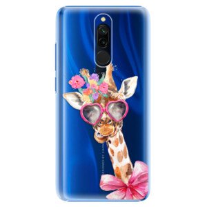 Plastové puzdro iSaprio - Lady Giraffe - Xiaomi Redmi 8