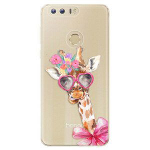 Odolné silikónové puzdro iSaprio - Lady Giraffe - Huawei Honor 8