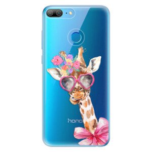 Odolné silikónové puzdro iSaprio - Lady Giraffe - Huawei Honor 9 Lite