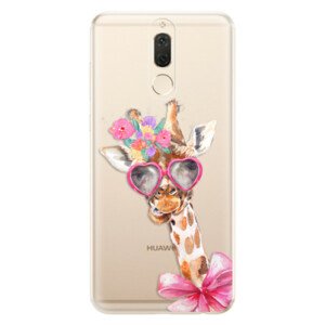 Odolné silikónové puzdro iSaprio - Lady Giraffe - Huawei Mate 10 Lite