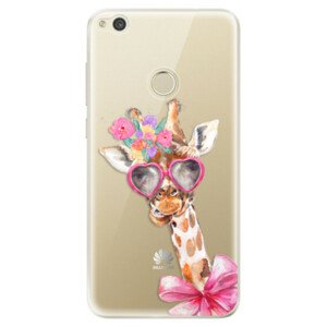 Odolné silikónové puzdro iSaprio - Lady Giraffe - Huawei P9 Lite 2017