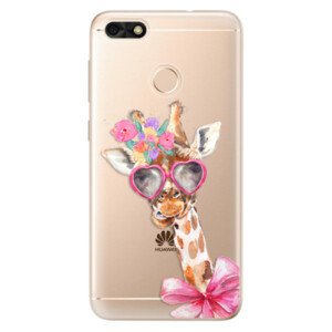 Odolné silikónové puzdro iSaprio - Lady Giraffe - Huawei P9 Lite Mini