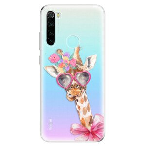 Odolné silikónové puzdro iSaprio - Lady Giraffe - Xiaomi Redmi Note 8