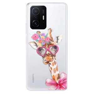 Odolné silikónové puzdro iSaprio - Lady Giraffe - Xiaomi 11T / 11T Pro