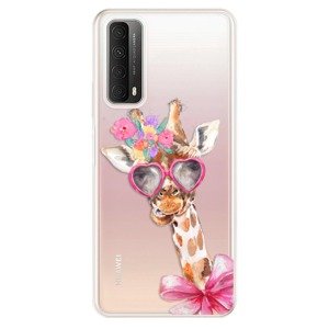 Odolné silikónové puzdro iSaprio - Lady Giraffe - Huawei P Smart 2021