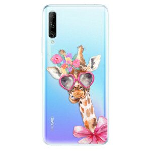 Odolné silikónové puzdro iSaprio - Lady Giraffe - Huawei P Smart Pro