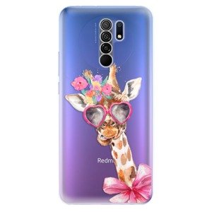 Odolné silikónové puzdro iSaprio - Lady Giraffe - Xiaomi Redmi 9