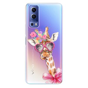 Odolné silikónové puzdro iSaprio - Lady Giraffe - Vivo Y72 5G