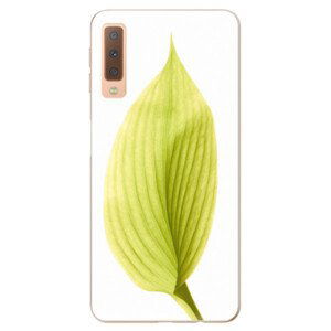 Odolné silikónové puzdro iSaprio - Green Leaf - Samsung Galaxy A7 (2018)