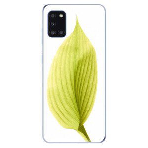Odolné silikónové puzdro iSaprio - Green Leaf - Samsung Galaxy A31