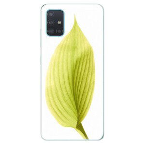 Odolné silikónové puzdro iSaprio - Green Leaf - Samsung Galaxy A51