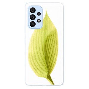 Odolné silikónové puzdro iSaprio - Green Leaf - Samsung Galaxy A53 5G