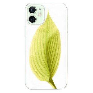Odolné silikónové puzdro iSaprio - Green Leaf - iPhone 12