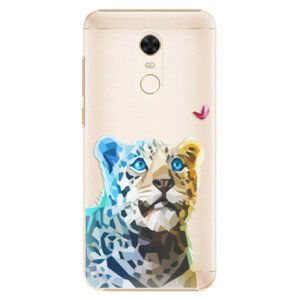 Plastové puzdro iSaprio - Leopard With Butterfly - Xiaomi Redmi 5 Plus