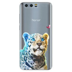 Silikónové puzdro iSaprio - Leopard With Butterfly - Huawei Honor 9