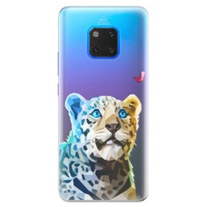 Silikónové puzdro iSaprio - Leopard With Butterfly - Huawei Mate 20 Pro