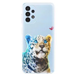 Odolné silikónové puzdro iSaprio - Leopard With Butterfly - Samsung Galaxy A13