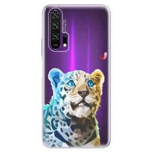 Odolné silikónové puzdro iSaprio - Leopard With Butterfly - Honor 20 Pro