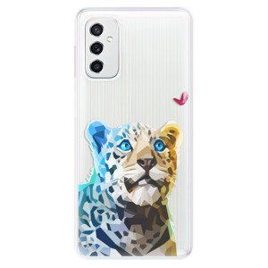 Odolné silikónové puzdro iSaprio - Leopard With Butterfly - Samsung Galaxy M52 5G