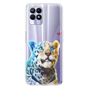 Odolné silikónové puzdro iSaprio - Leopard With Butterfly - Realme 8i