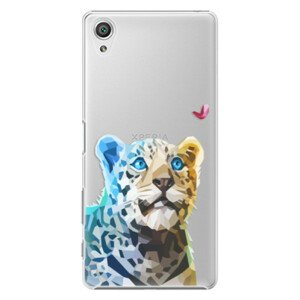 Plastové puzdro iSaprio - Leopard With Butterfly - Sony Xperia X